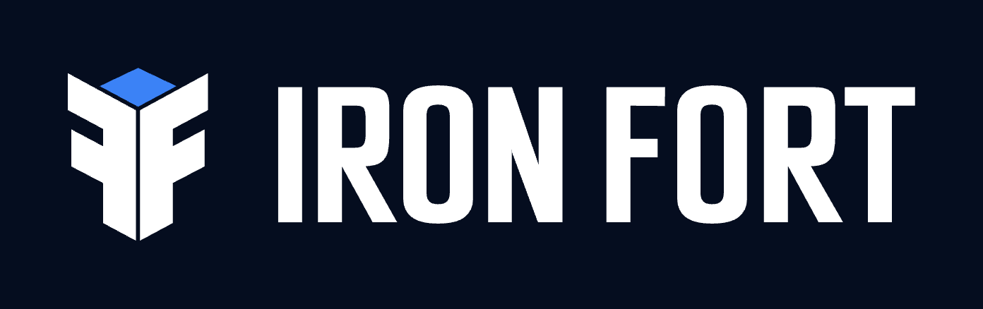 Iron Fort — Wordmark on navy
